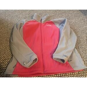 Womans XL North Face Jacket Pink and Gray Full zip